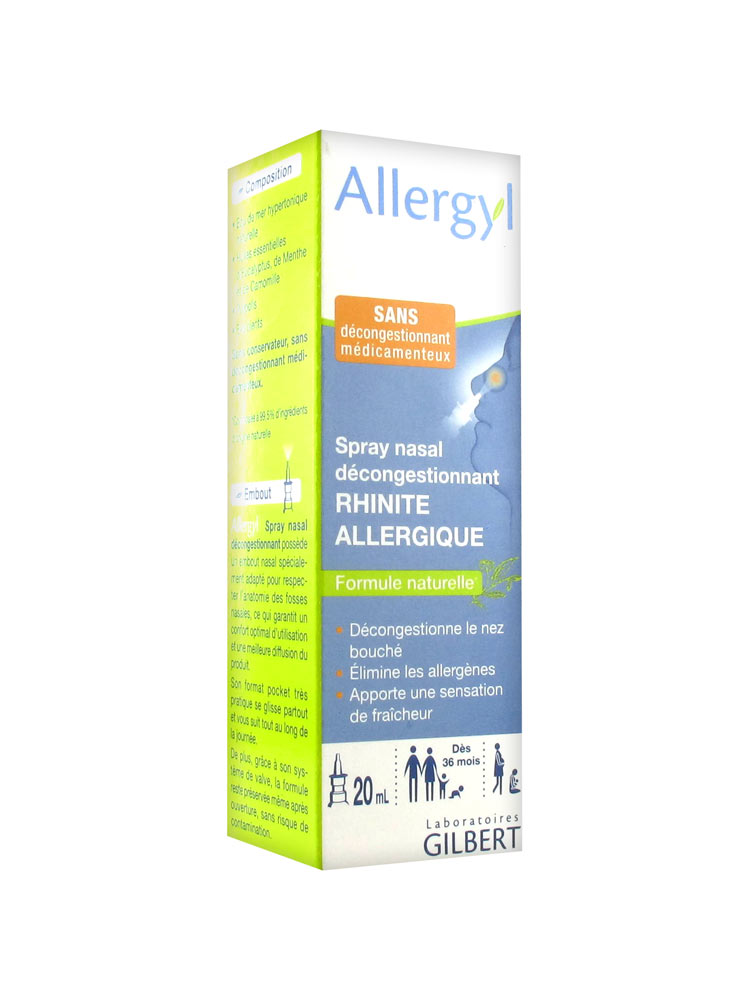 Gilbert Allergyl Allergic Rhinitis Decongestant Nasal ...