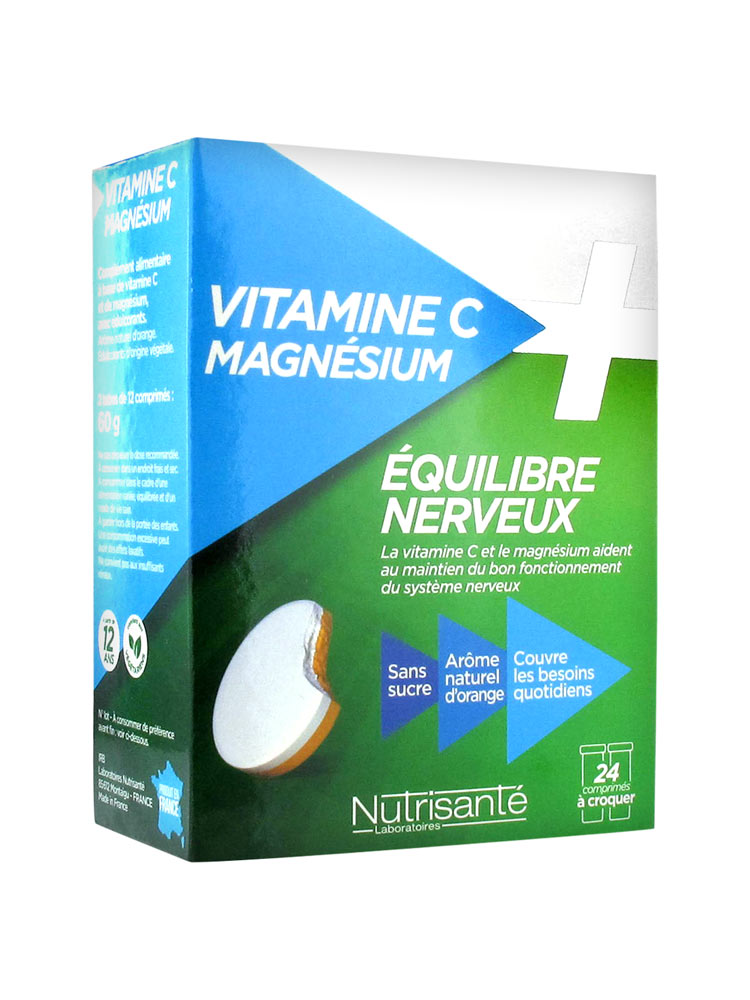 Nutrisanté Vitamin C + Magnesium 24 Tablets