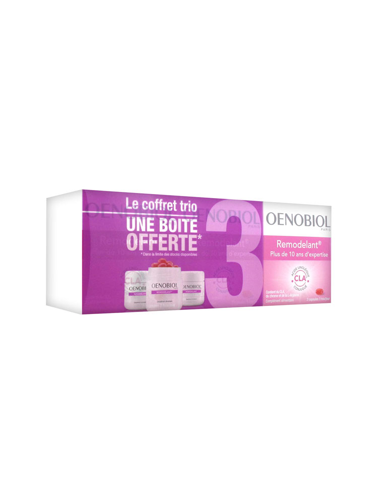 Oenobiol Remodelant Lot de 2 x 60 Capsules + 1 Offerte Oenobiol Remodelant Lot de 2 x 60 Capsules + 1 Offerte