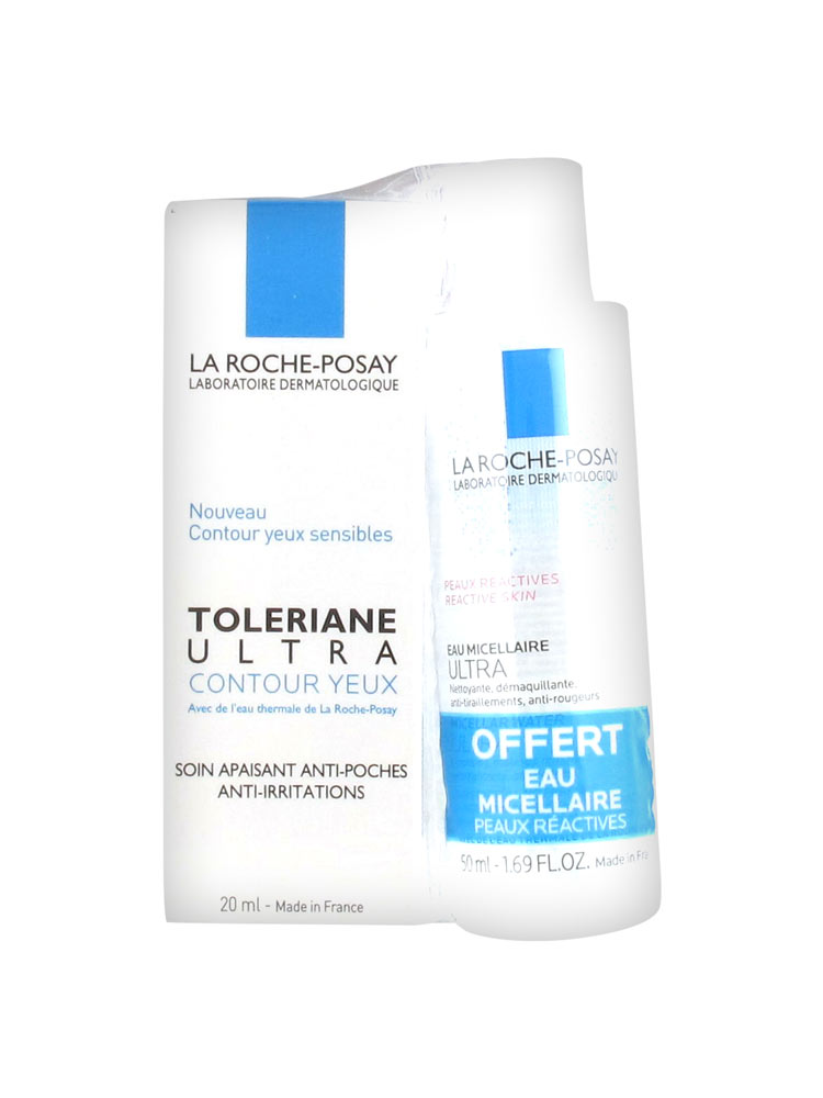 La RochePosay Tolériane Ultra Eye Contour 20ml + Free Micellar Water