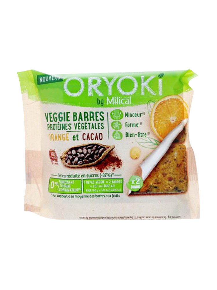 Oryoki by Milical Veggie Barres 2 Barres Oryoki by Milical Veggie Barres 2 Barres