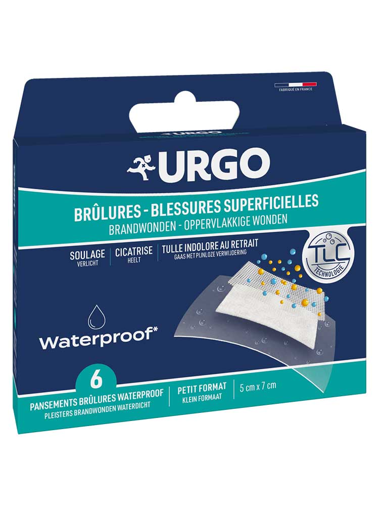 Urgo Superficial Burns and Wounds 6 Waterproof Bandages