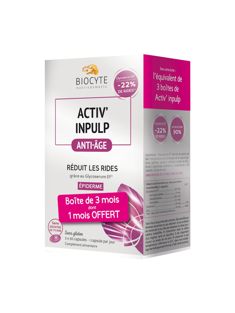 Biocyte Activ' Inpulp 3 x 30 Capsules - Acheter à prix bas ici Biocyte Activ' Inpulp 3 x 30 Capsules - Acheter à prix bas ici