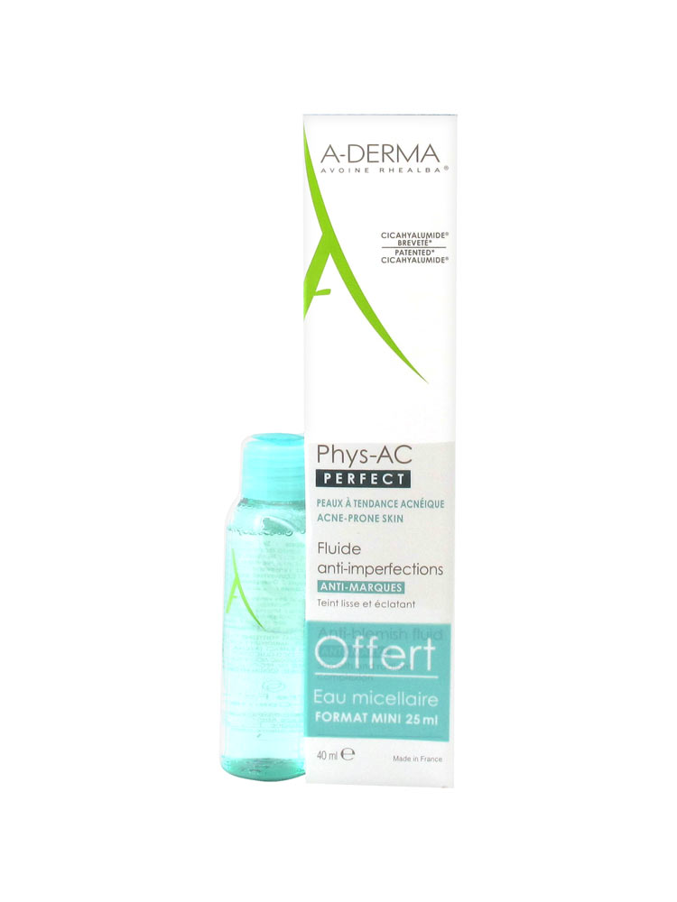 Aderma Phys Ac Perfect Fluide Anti Imperfections 40 Ml Eau Micellaire 25 Ml Offerte