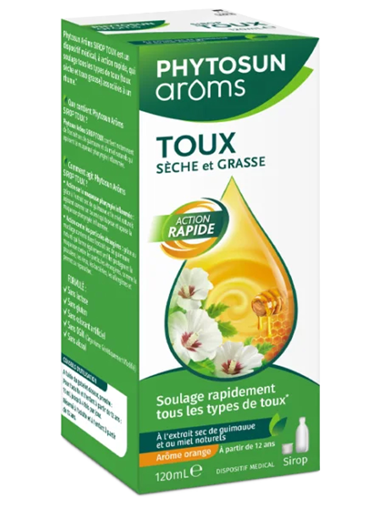 Phytosun Arôms Sirop Toux Sèche et Grasse 120 ml