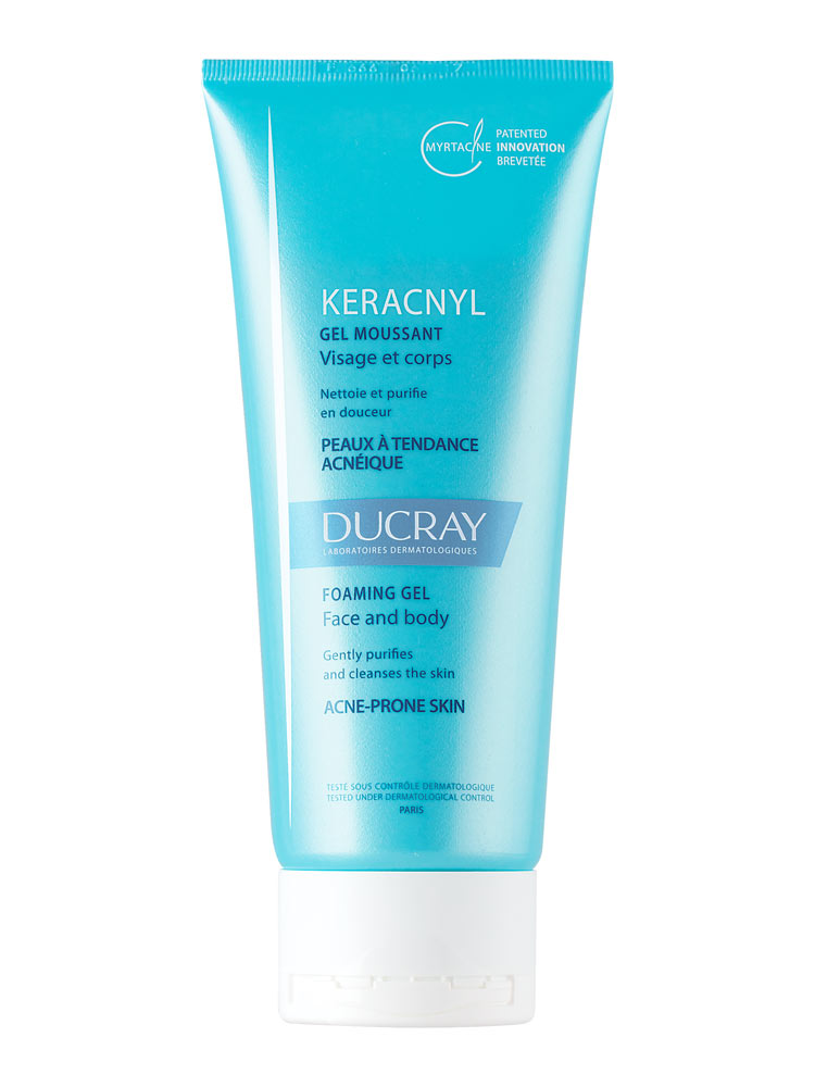 Ducray Keracnyl Foaming Gel Face And Body 200ml