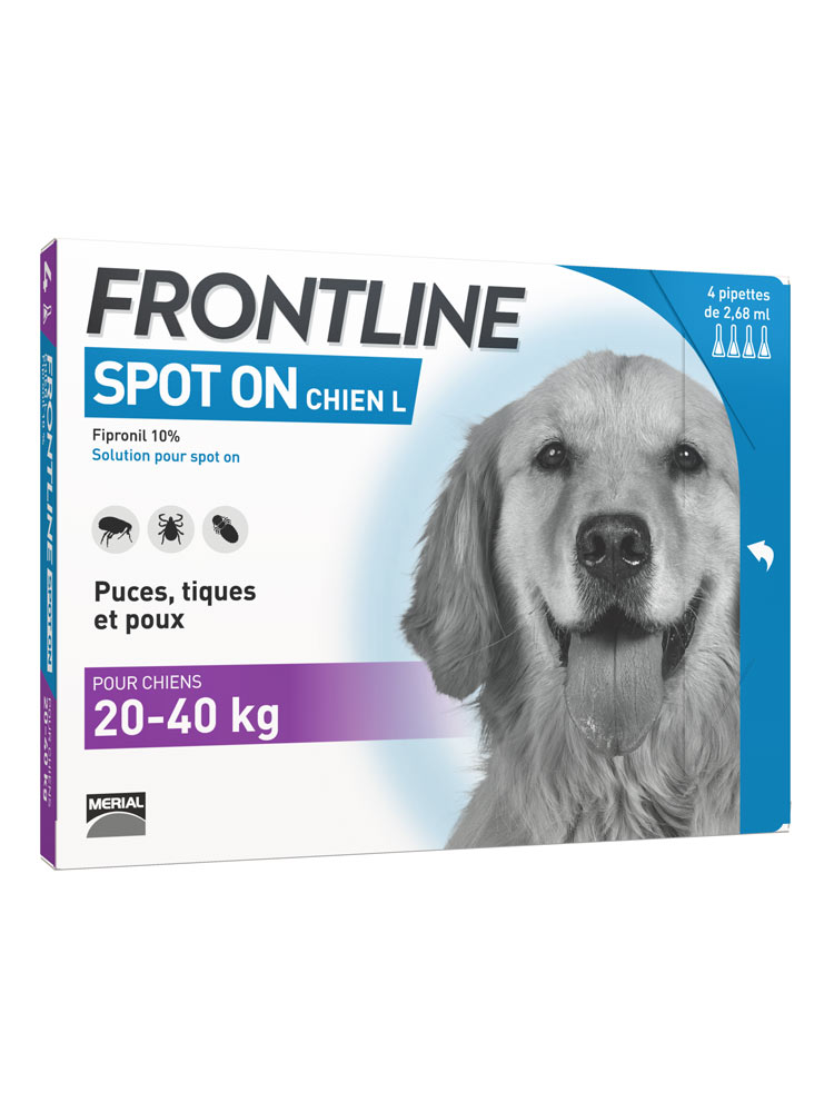 Frontline Spot On Hund L 20 40 Kg 4 Pipetten