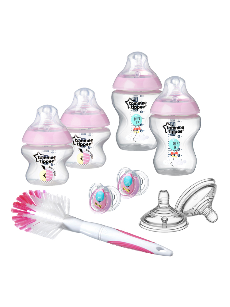 Tommee Tippee Closer to Nature Newborn Starter Set Colour Pink