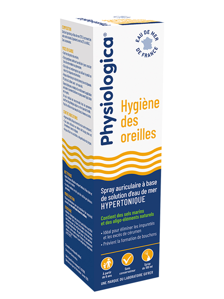 Gifrer Physiologica Hypertonic Sea Water Solution Ears Hygiene Spray 100ml