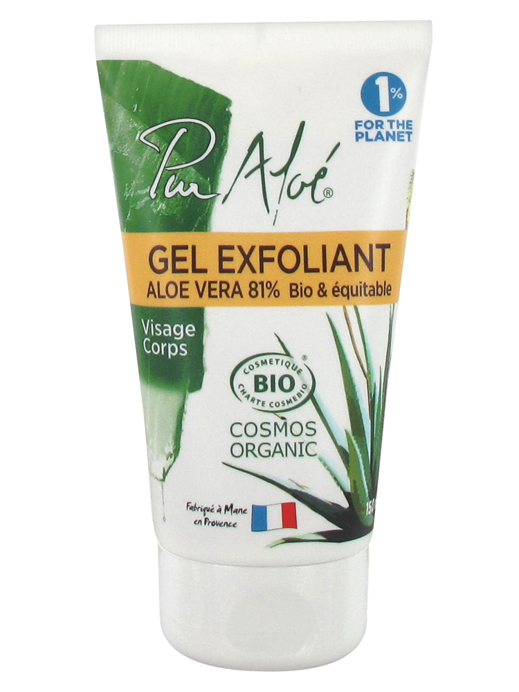 Pur Aloé Gel Exfoliant Visage à l'Aloe Vera 81% Bio 150 ml