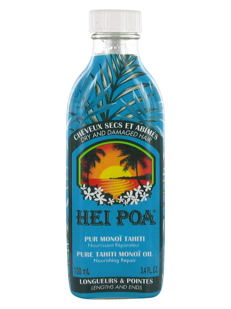 Hei Poa Pure Tahiti Monoi Oil Hair Care Dry And Damaged Hair 100ml