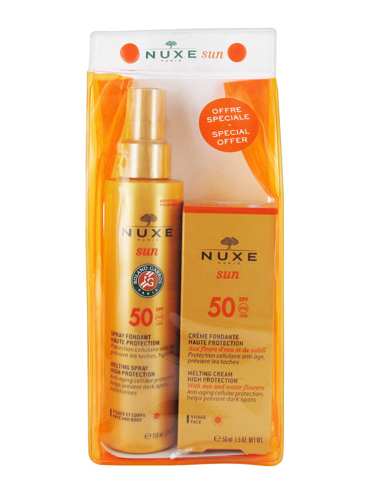 Nuxe Sun High Protection Mild Spray SPF 50 150ml + Nuxe Sun Fondant