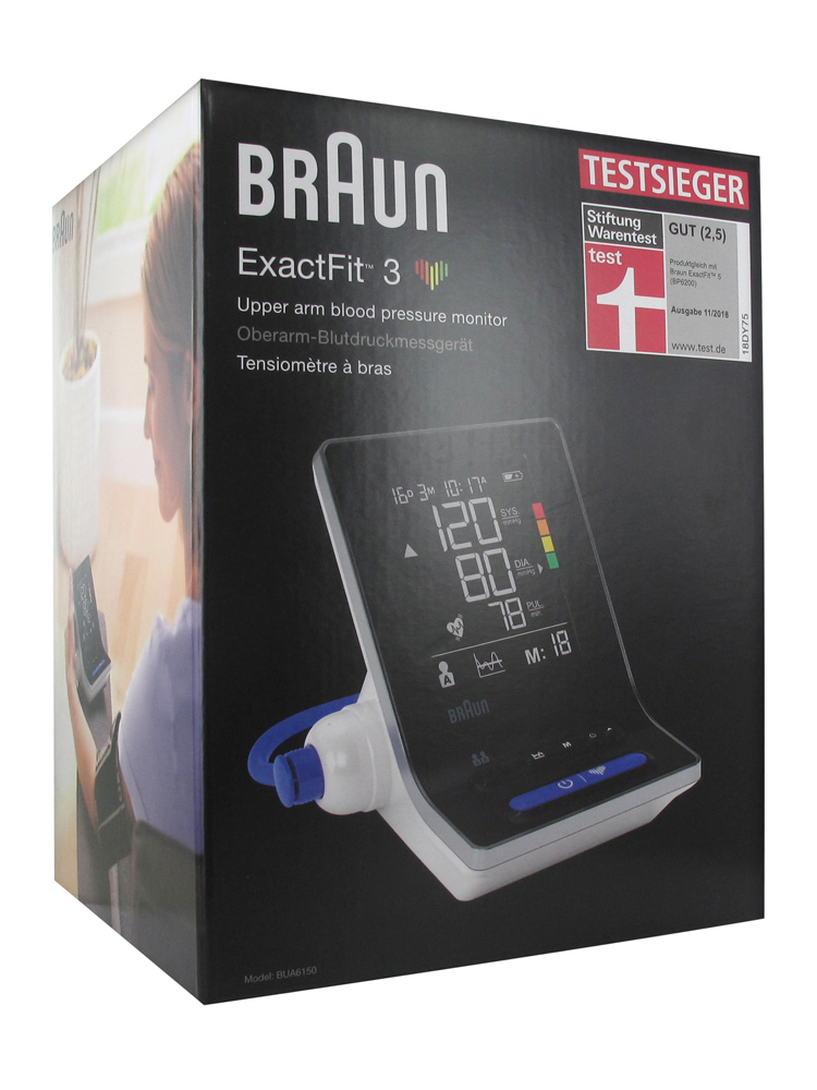 Braun ExactFit 3 Arm Blood Pressure Monitor BUA6150