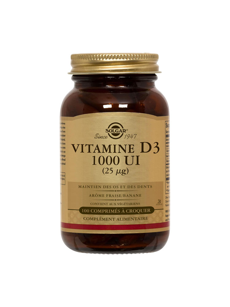 Solgar Vitamin D3 1000 UI (25mcg) 100 Tablets