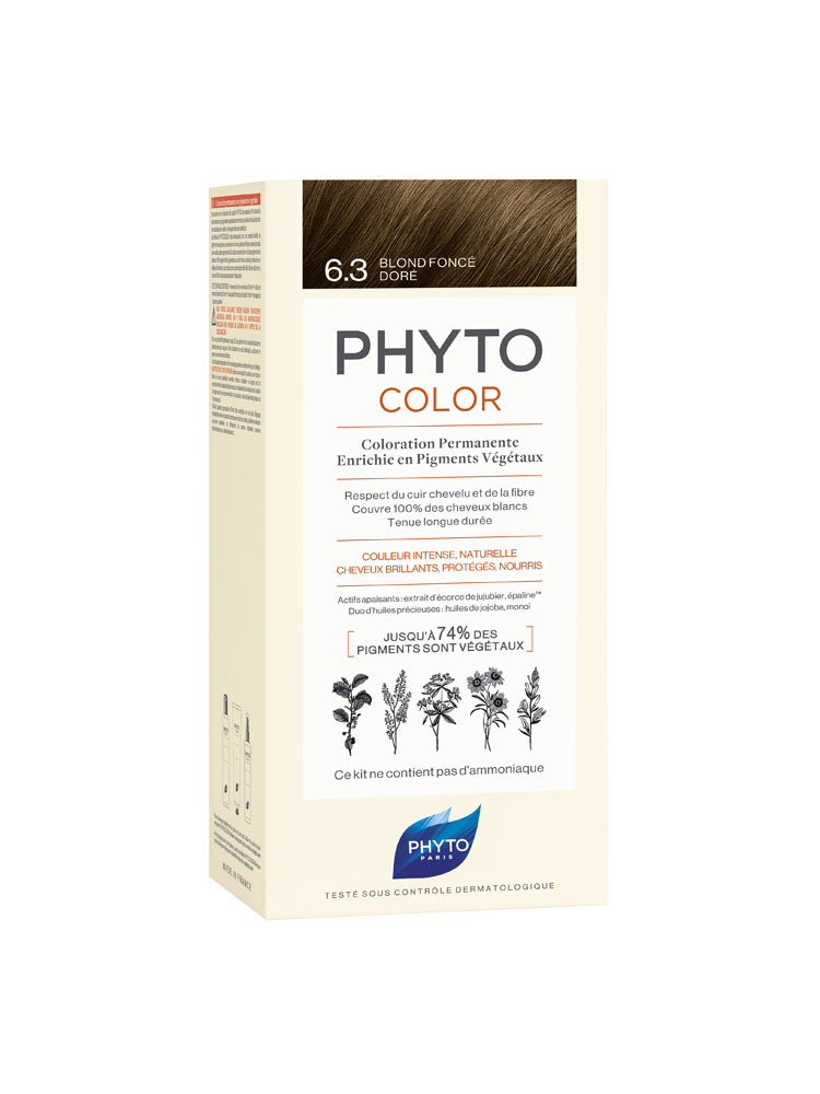 Phyto PhytoColor Permanent Color - Hair Colour: 6.3 Dark ...