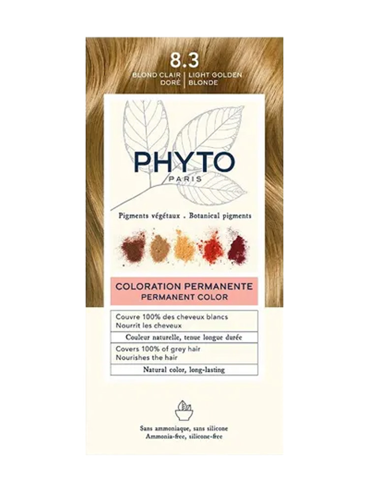 Phyto Phytocolor Permanent Color Hair Colour 8 3 Light Golden
