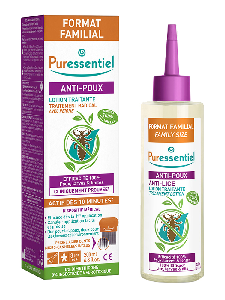 Puressentiel AntiLice Treatment Lotion + Comb 200ml