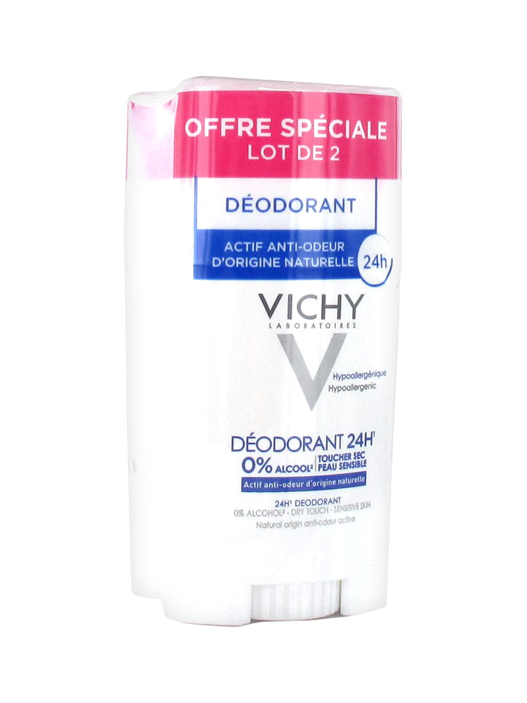 Vichy 24H Deodorant Sensitive Skin Aluminiumfree Stick 2 x 40ml