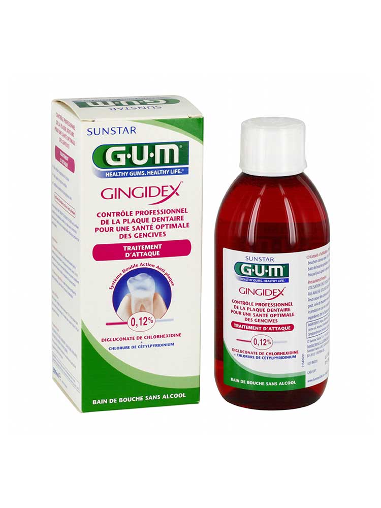 GUM Gingidex Short Term Treatment Mouthwash 300ml