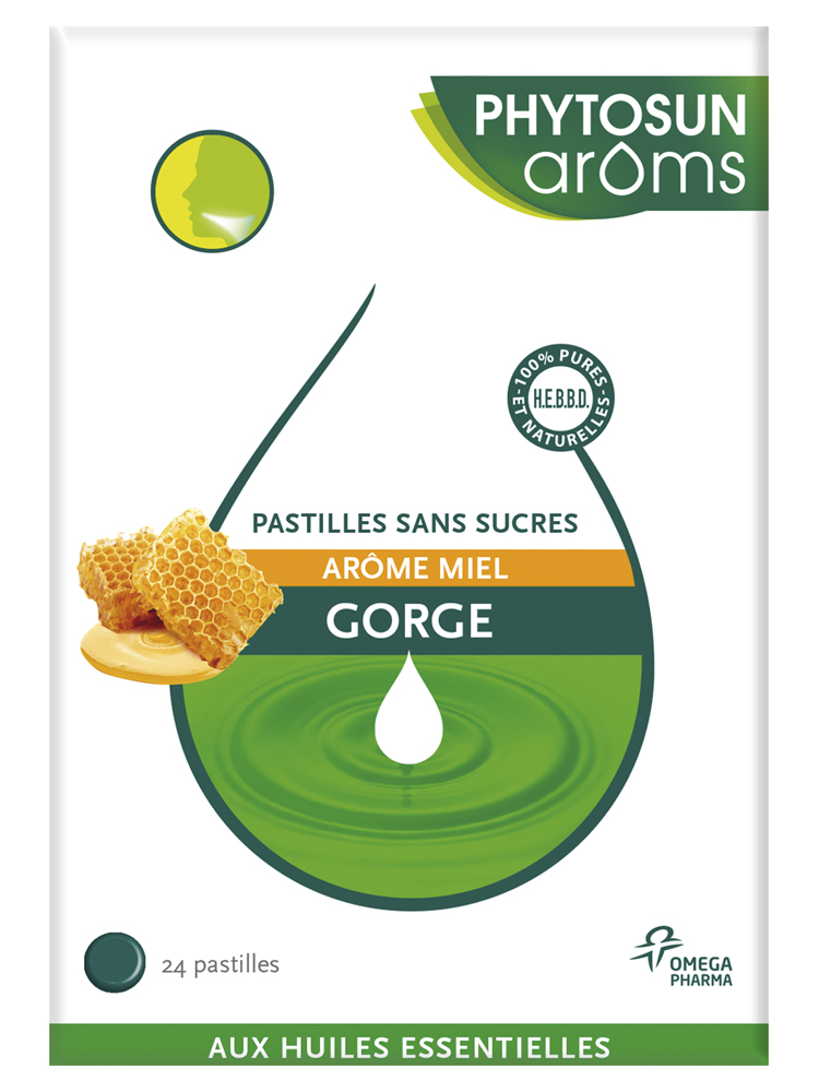 Phytosun Arôms Pastilles Sans Sucres Gorge Miel 24 Pastilles