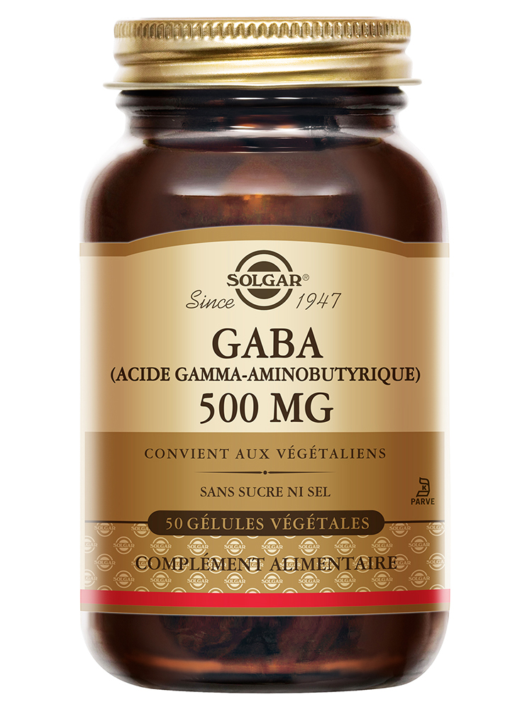 Solgar Gaba 500mg 50 Vegetable Capsules