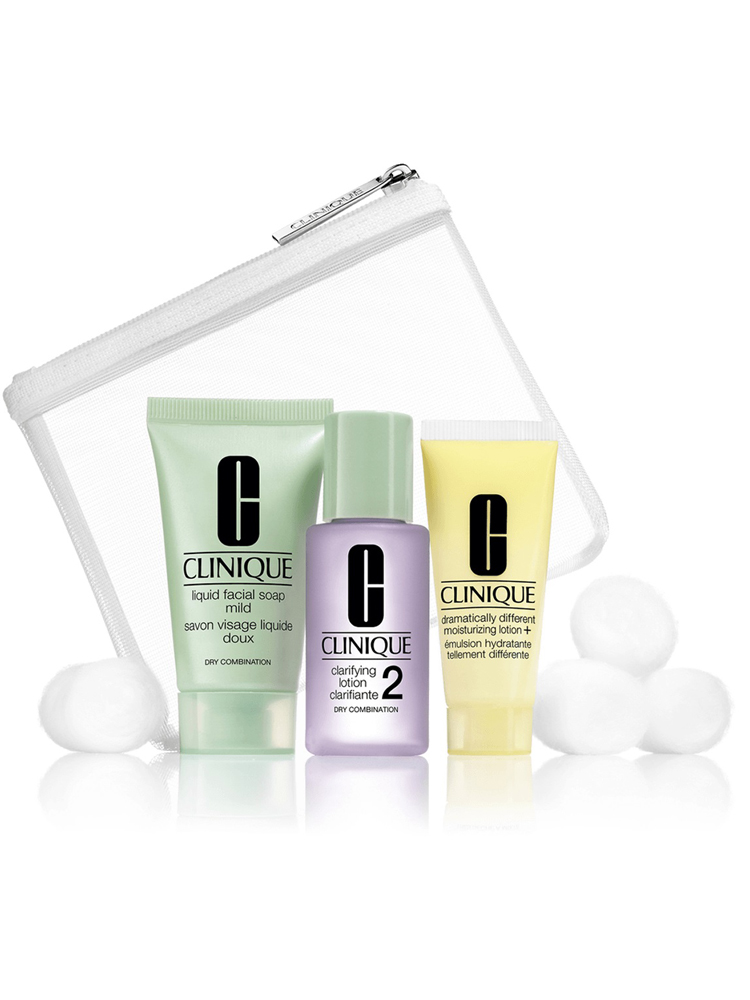 Clinique 3 Steps Basic Set Beauty Program Dry To Combination Skin