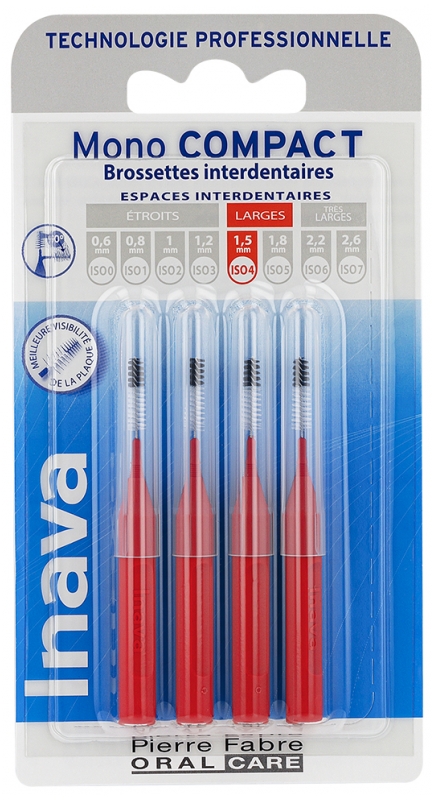Inava Mono Compact 4 Brossettes Interdentaires - Taille : ISO4 1,5 mm