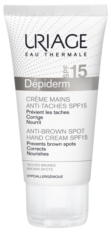 Uriage Depiderm Anti Brown Spot Hand Cream SPF15 50ml Uriage Depiderm Anti Brown Spot Hand Cream SPF15 50ml