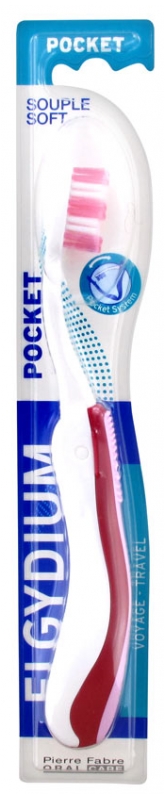 Elgydium Pocket Toothbrush Soft - Colour: Pink