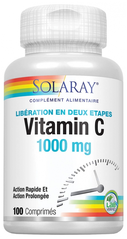 Solaray Vitamine C 1000 Mg 100 Comprimes