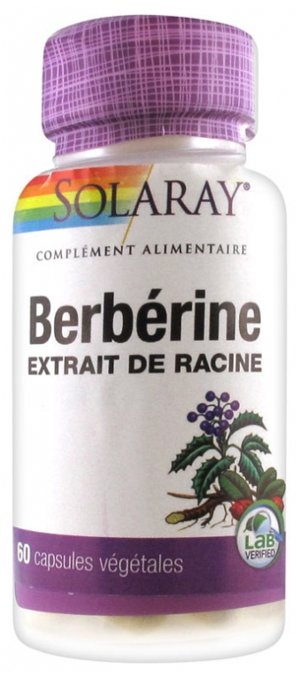 Solaray Berberine 60 Vegetable Gel-Caps