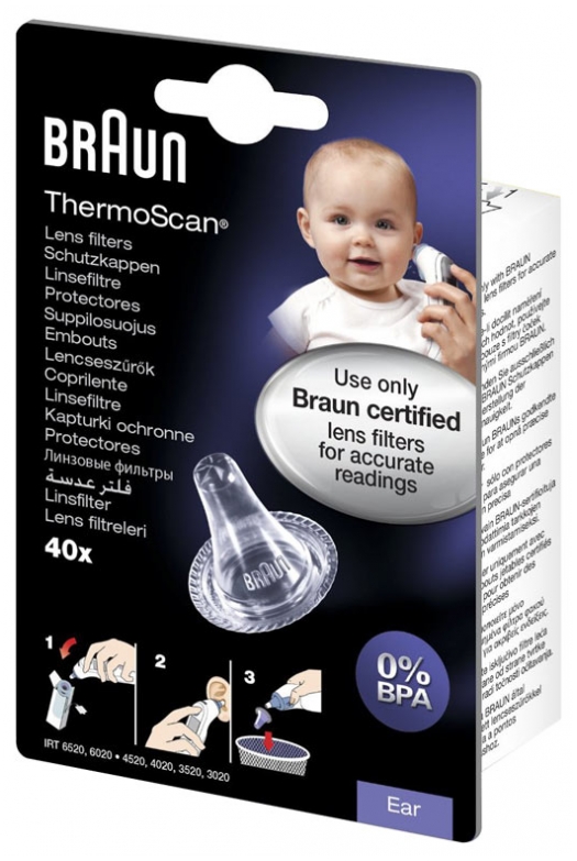 how do you use a braun ear thermometer