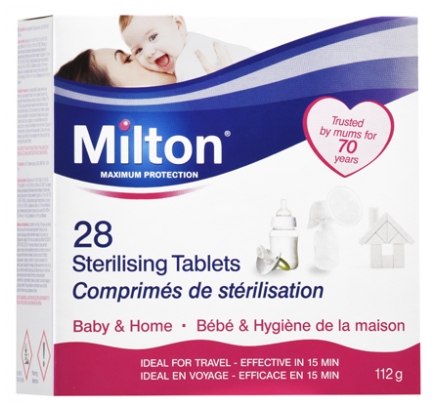 Milton de stérilisation Comprimés 28 comprimés 112 g