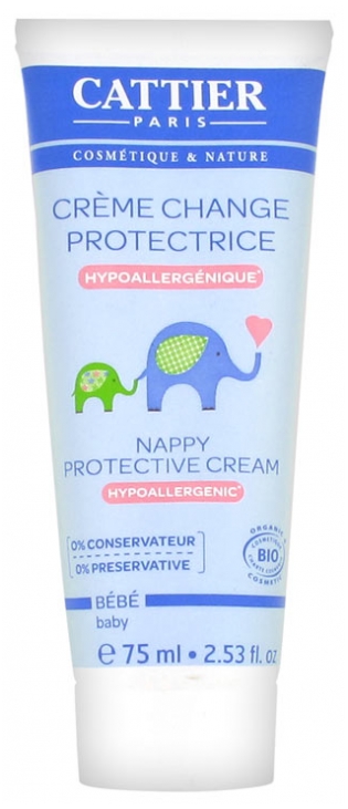 Cattier Bebe Creme Protectrice Pour Le Change 75 Ml