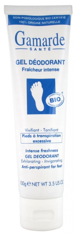 Gamarde Gel Déodorant Pieds à Transpiration Excessive Bio 100 g