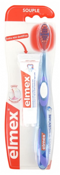 Elmex Interdentale Prazisionsweichzahnburste Mini Zahnpasta Kariesschutz 12 Ml Farbe Lila