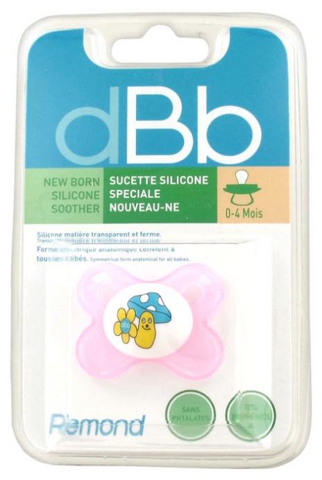 Dbb Remond Sucette Silicone Speciale Nouveau Ne Couleur Rose