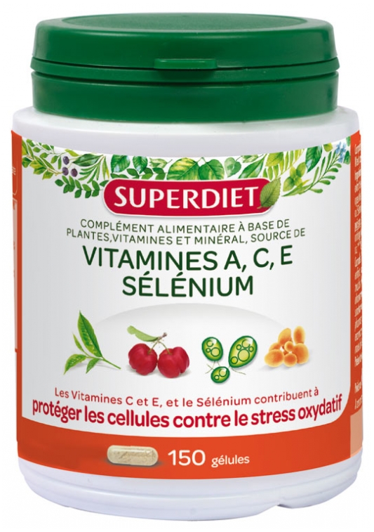 Super Diet Selenium + Vitamins A C E 150 Capsules