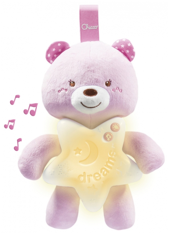 chicco first dreams baby bear pink