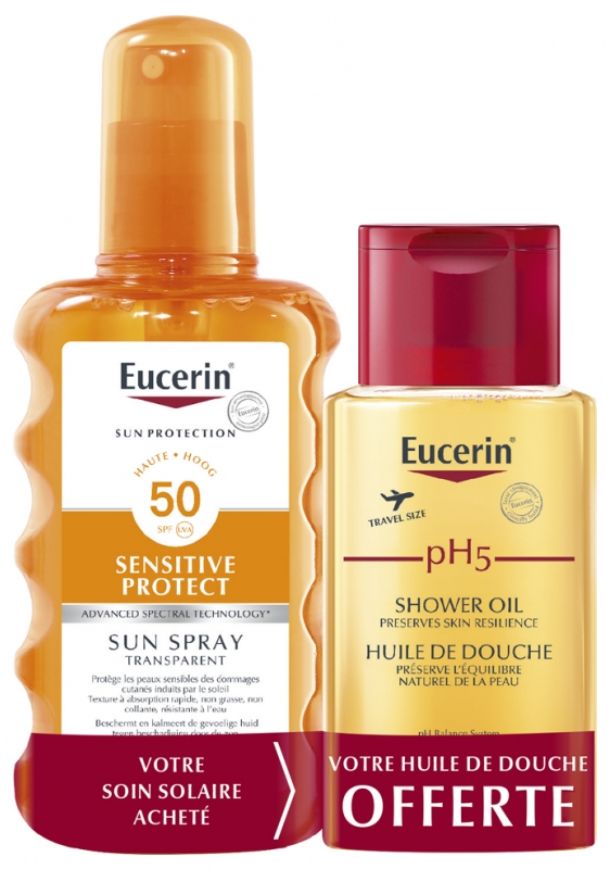 Eucerin Sun Protection Sensitive Protect Sun Spray Transparent LSF 50