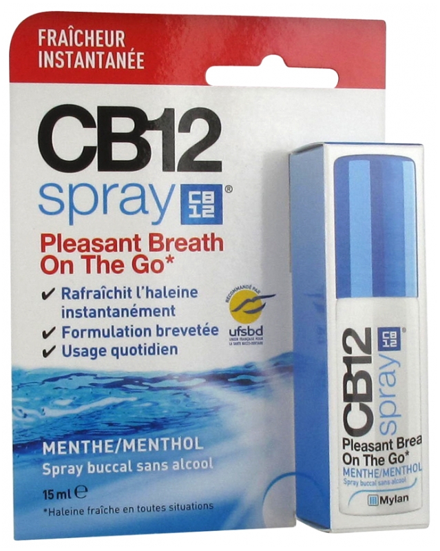 CB12 Oral Spray Without Alcohol Mint 15ml