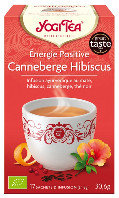 Yogi Tea Positive Energy Cranberry Hibiscus 17 Sachets