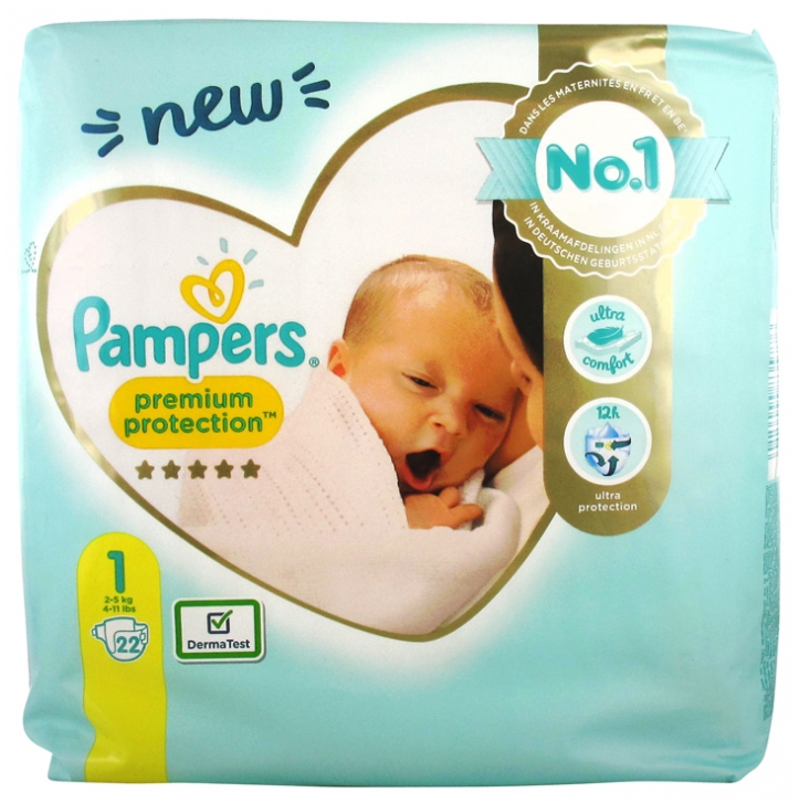 1 Jumbo Pack of 96 Stück Pampers Premium Protection Nappies Gr 