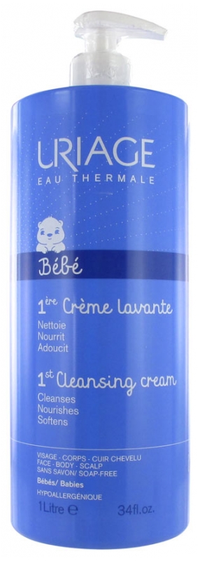 Uriage Baby Foaming and Cleansing Cream 1L