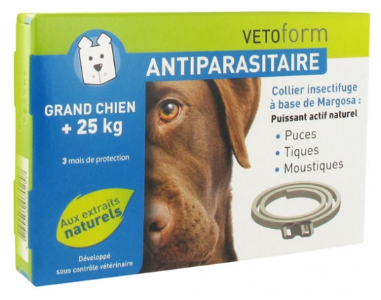Vetoform Hundehalsband Gegen Parasiten Fur Grosse Hunde 25 Kg