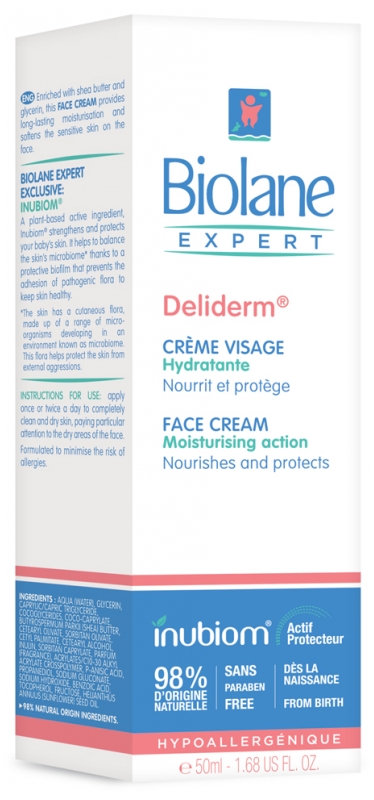 Biolane Expert Deliderm Creme Visage Hydratante 50 Ml