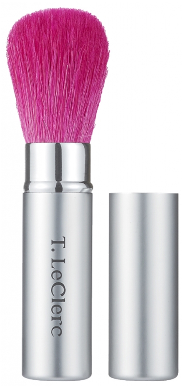 T Leclerc Retractable Powder Brush Pink - Leclerc Makeup T Leclerc Retractable Powder Brush Pink - Leclerc Makeup