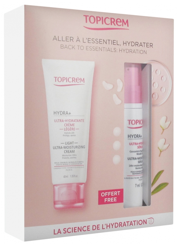 Topicrem Hydra+ Ultra-Hydratante Crème Légère 40 ml + Ultra-Hydratant ...
