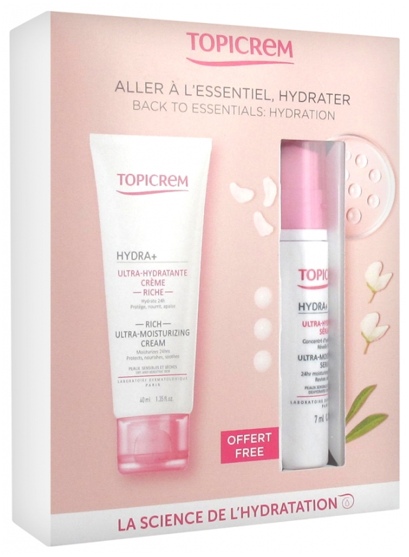 Topicrem Hydra+ Ultra-Hydratante Crème Riche 40 ml + Ultra-Hydratant ...
