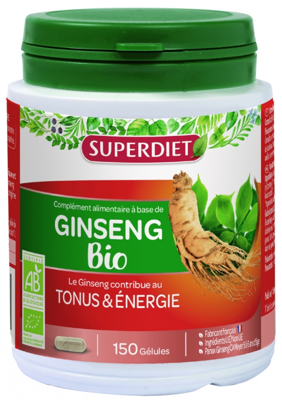 Super Diet Organic Ginseng 150 Capsules